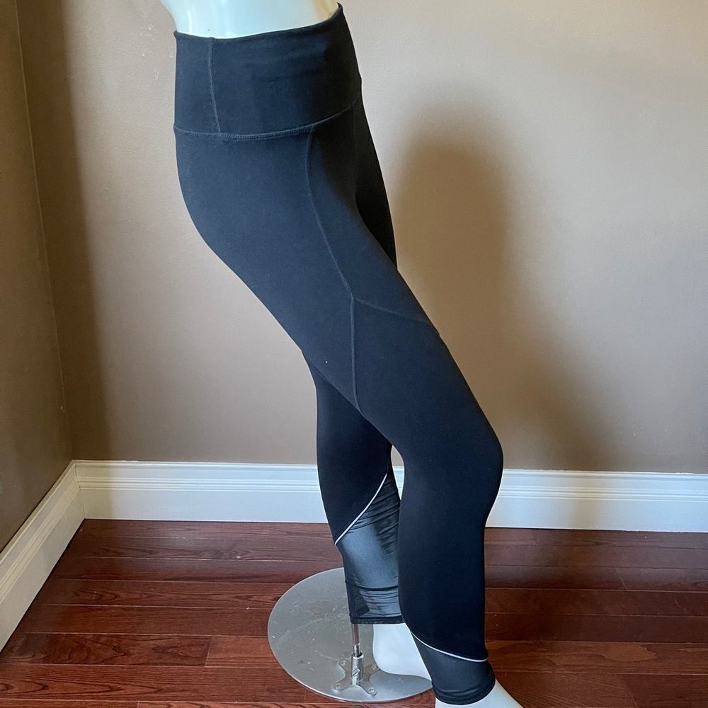 Fabletics High Waisted Leggings W/ Mesh Decor - image 3